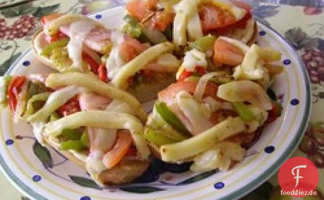 Gegrillte Gemüsesandwiches