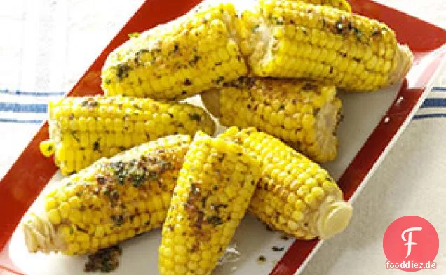 Zuckermais mit Parmesan und Koriander