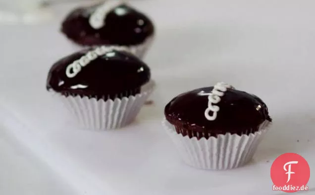 Schwarz-weiße Cupcakes