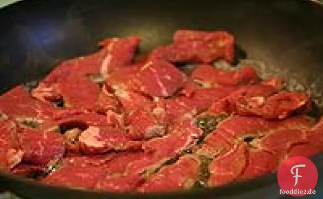 Rindfleisch Stroganoff Mit Reis