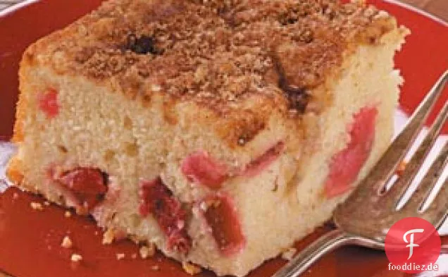 Rhabarber-Buttermilch-Kaffeekuchen