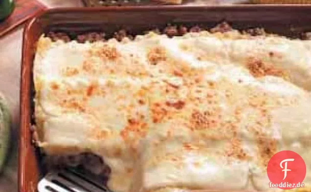 Lasagne mit Drei-Käse-Wurst