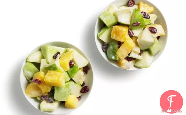 Schneller und cremiger Obstsalat