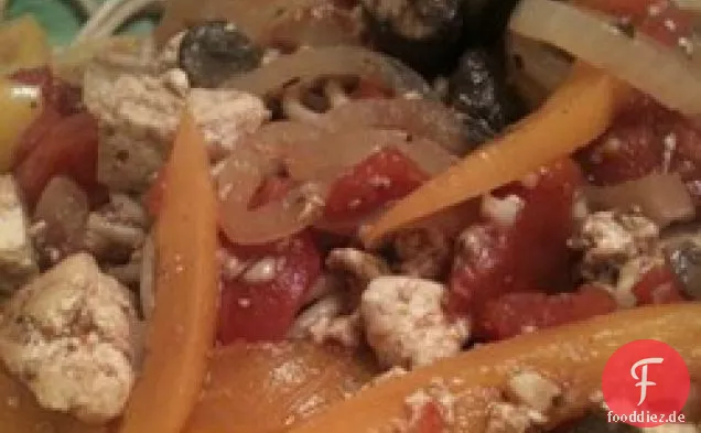 Tofu mit Tomaten und Balsamico-Essig