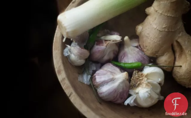 a für eine böse Erkältung: Eiertropfensuppe mit Ente