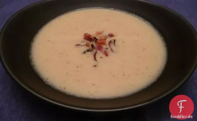 Seidig-Schalotten-Suppe Mit Knusprigem Pancetta