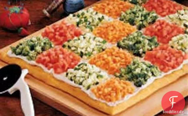 Patchwork-Gemüsepizza