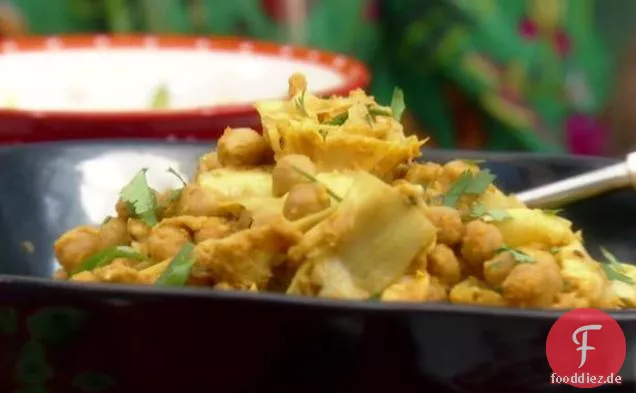 Kichererbsen-Artischocken-Masala