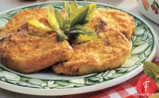 Panierte Dijon-Schweinekoteletts