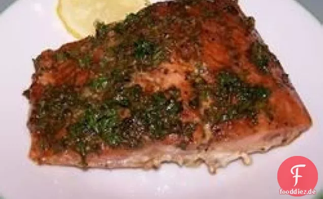Einfacher Lachs mit Balsamicosauce