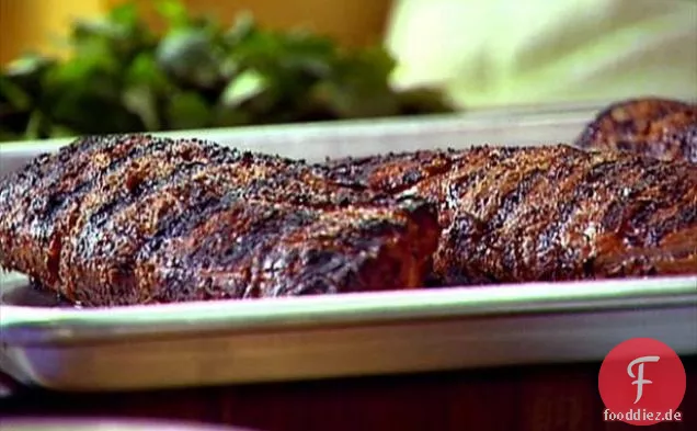 Gegrilltes Schweinefilet, asiatisch mariniert