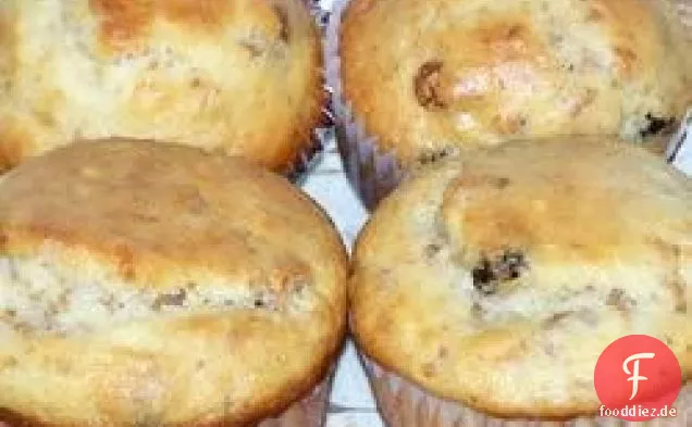 Kleie-Flocken-Muffins mit Rosinen