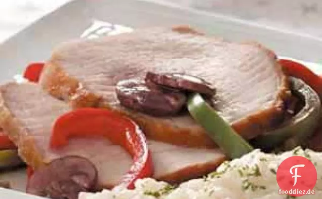 Schweinelende mit Paprika