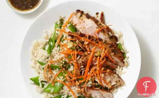 Hoisin-Schweinefleisch mit Reis