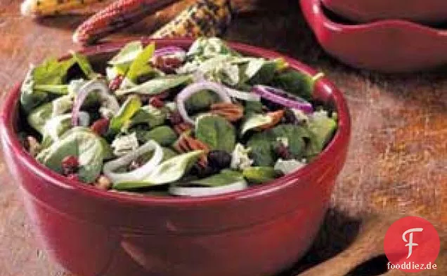 Cranberry-Pekannuss-Spinat-Salat