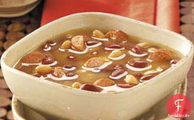 Hot Dog Bohnensuppe