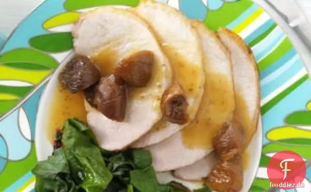 Gebratene Schweinelende mit Feigensauce