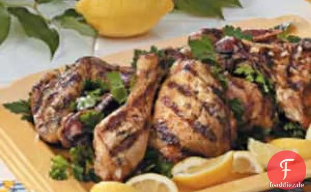 Gegrilltes Hähnchen mit Zitrone