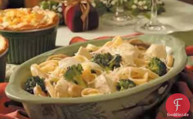 Hähnchen-Fettuccine mit Brokkoli