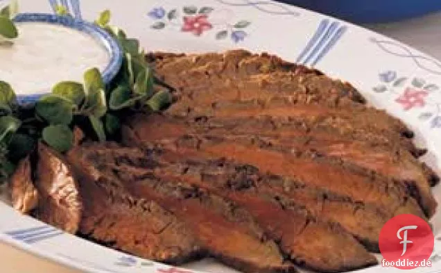 Flanksteak mit Meerrettichsauce