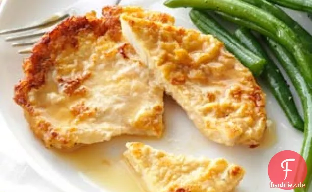 Putenschnitzel in Zitronenweinsauce