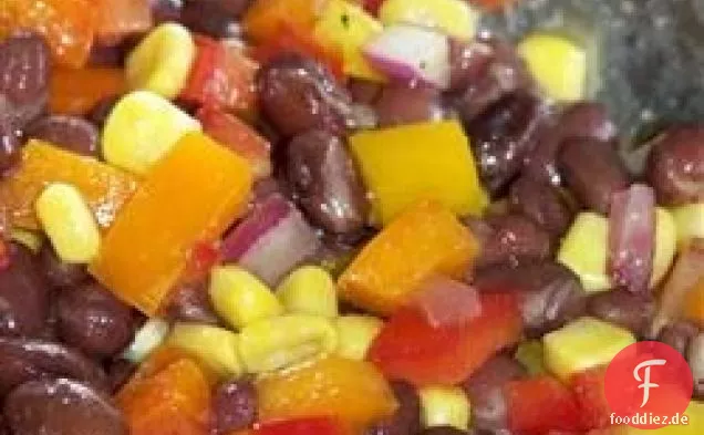 Salsa aus schwarzen Bohnen und Mais
