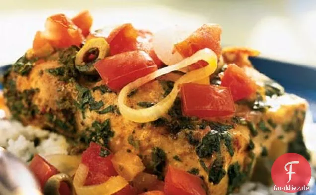 Fischtajine mit konservierter Zitrone und Tomaten
