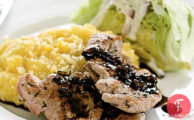 Schweinemedaillons mit Balsamico-Schalotten-Sauce