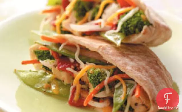 Vegetarische Hühnchen-Pitas