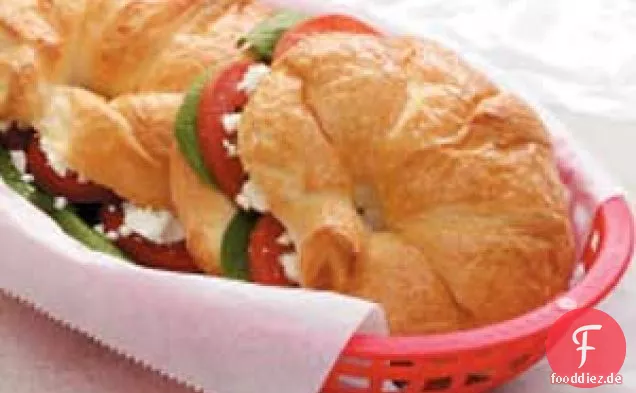 Spinat-Feta-Croissants