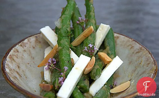 Grüner Bohnen-Feta-Salat in einer Schalotten-Vinaigrette