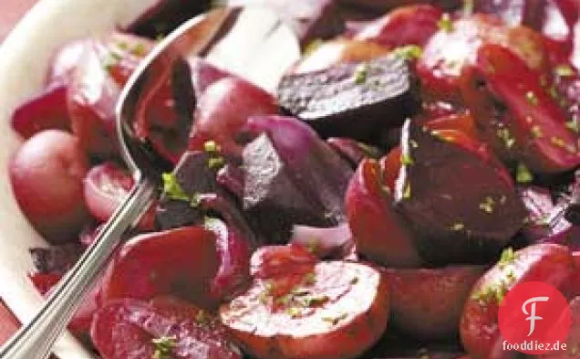 Bratkartoffelsalat, der keine Rote Bete sein kann