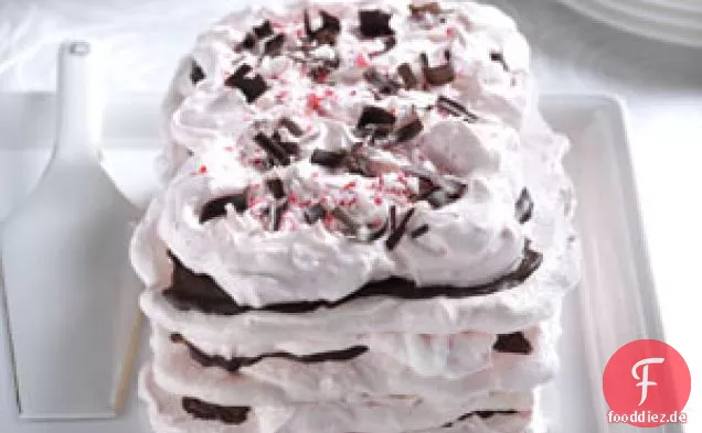 Baisertorte mit Pfefferminzcreme