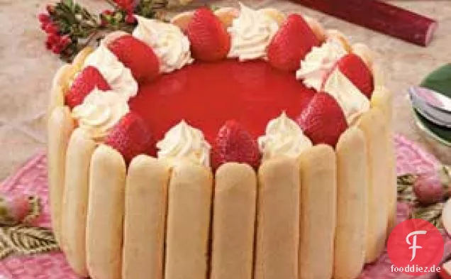 Rhabarber-Erdbeer-Torte