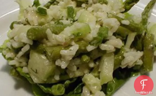 Reis-, Spargel- und Gurkensalat