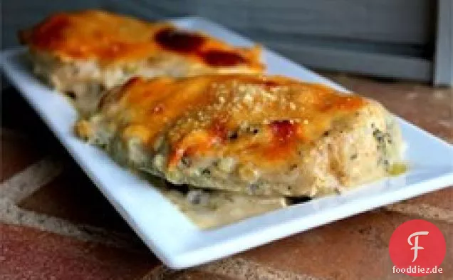 Hähnchen mit Mozzarella und Parmesan