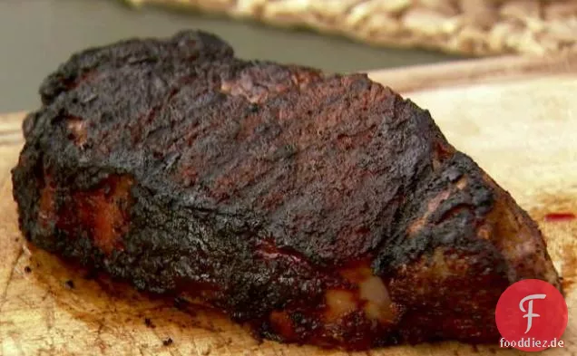 New York Strip Steak mit würzigem Kaffee-Rub