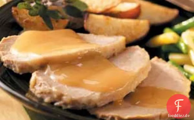 Schweinebraten mit Apfel-Dijon-Sauce
