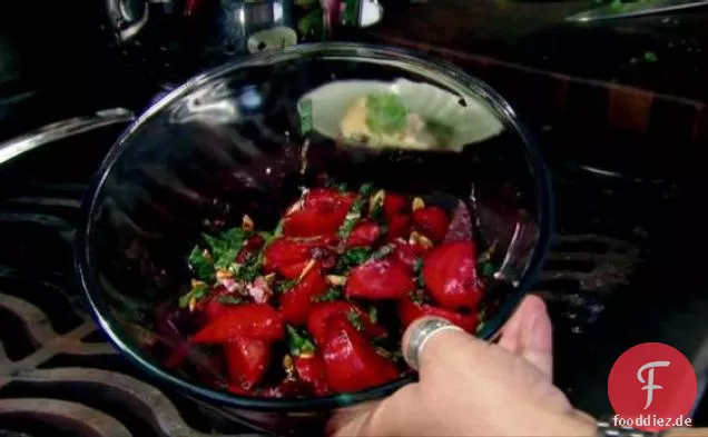 Dreifarbiger Rote-Bete-Salat mit Kirschvinaigrette