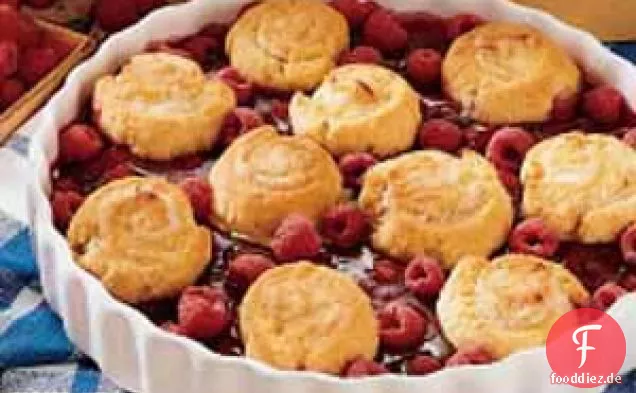 Zitronen-Pfeifen mit Himbeeren