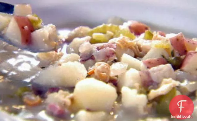 Muschelsuppe nach Rhode Island Art