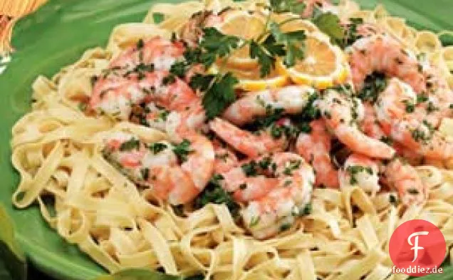 Garnelen-Fettuccine