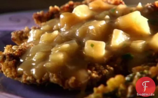 Sunny's Hühnchensteak mit gewürfelter Kartoffelsoße