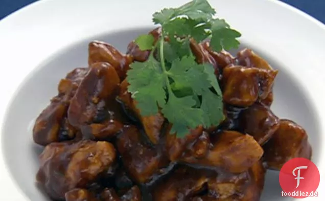 Hähnchennuggets mit BBQ-Glasur