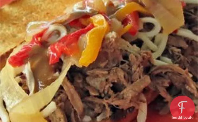 Käsesteaks aus dem Slow Cooker