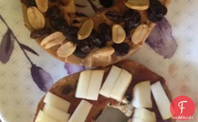 Fruchtiges Erdnussbuttersandwich