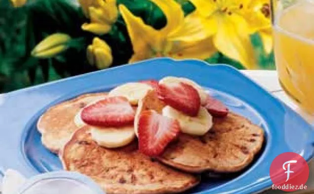Pfannkuchen mit Schokoladenstückchen