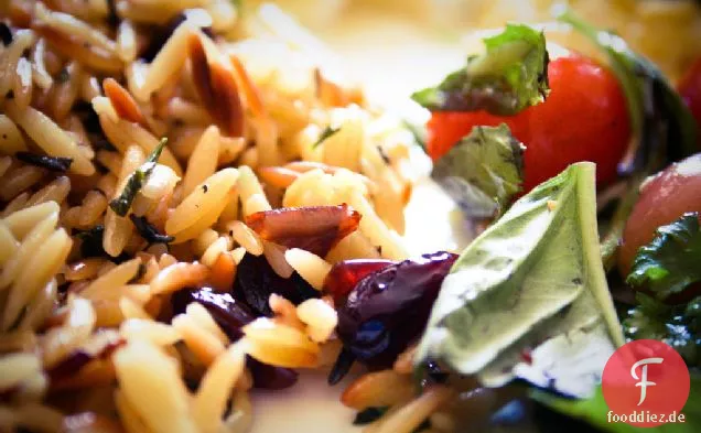 Speck und Ziegenkäse Orzo Rezept