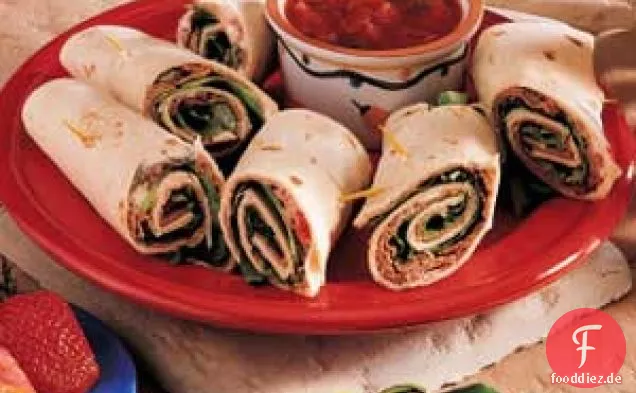 Einfache Roastbeef-Roll-Ups
