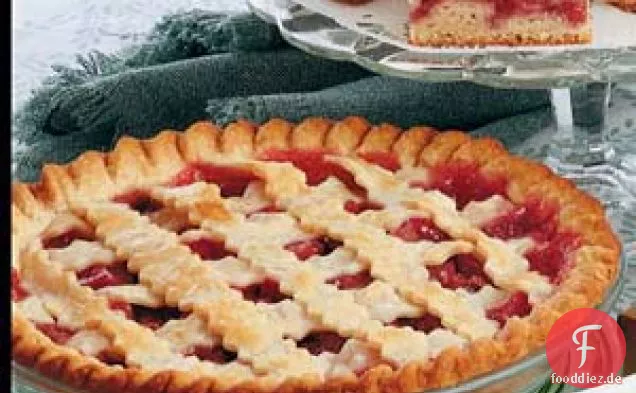 Rhabarber-Kirschkuchen